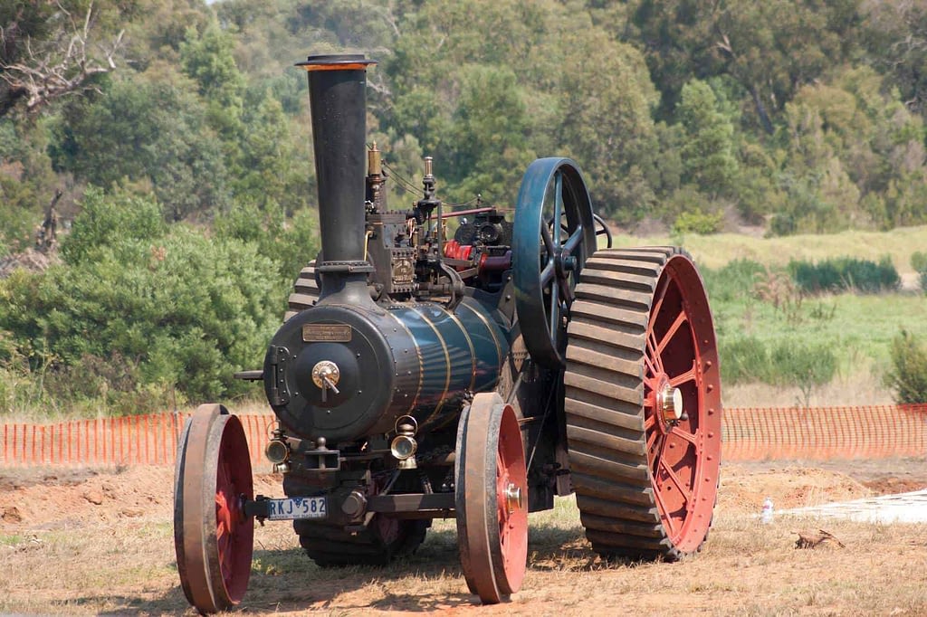 vintage steam tractor