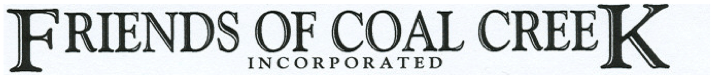 A Fun Night of Entertainment & Fundraising • 21 April, 2021 friends of coal creek logo