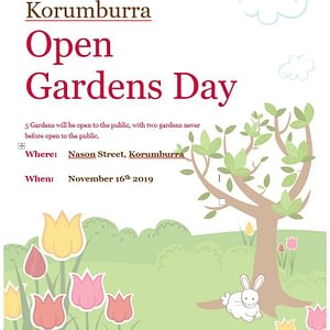 Open Gardens Day • 25 February, 2021 open day flyer